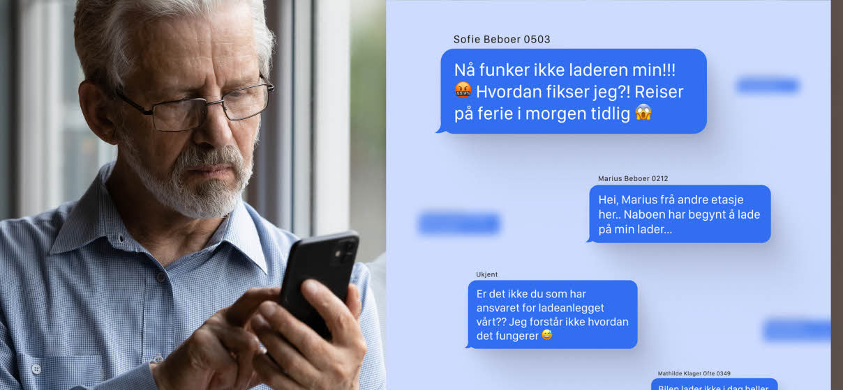 Eldre mann ansvarlig for ladeanlegget tekster misfornøyde beboere