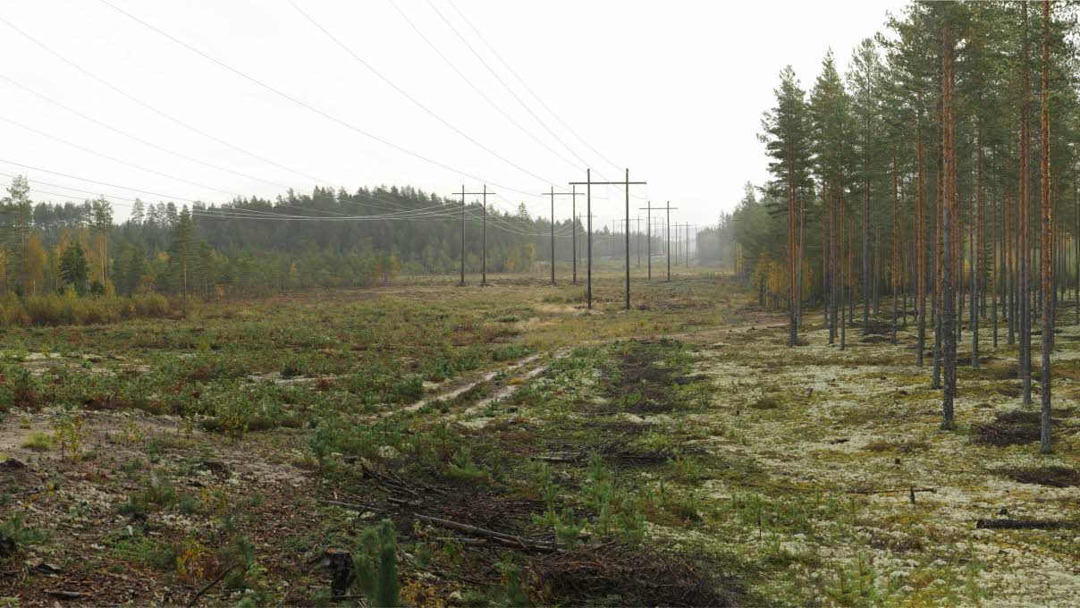 Løvbergsmoen solkraftverk før installasjon