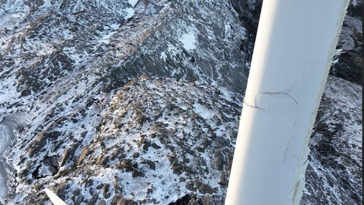 Sørmarkfjellet vindpark skader turbin 1